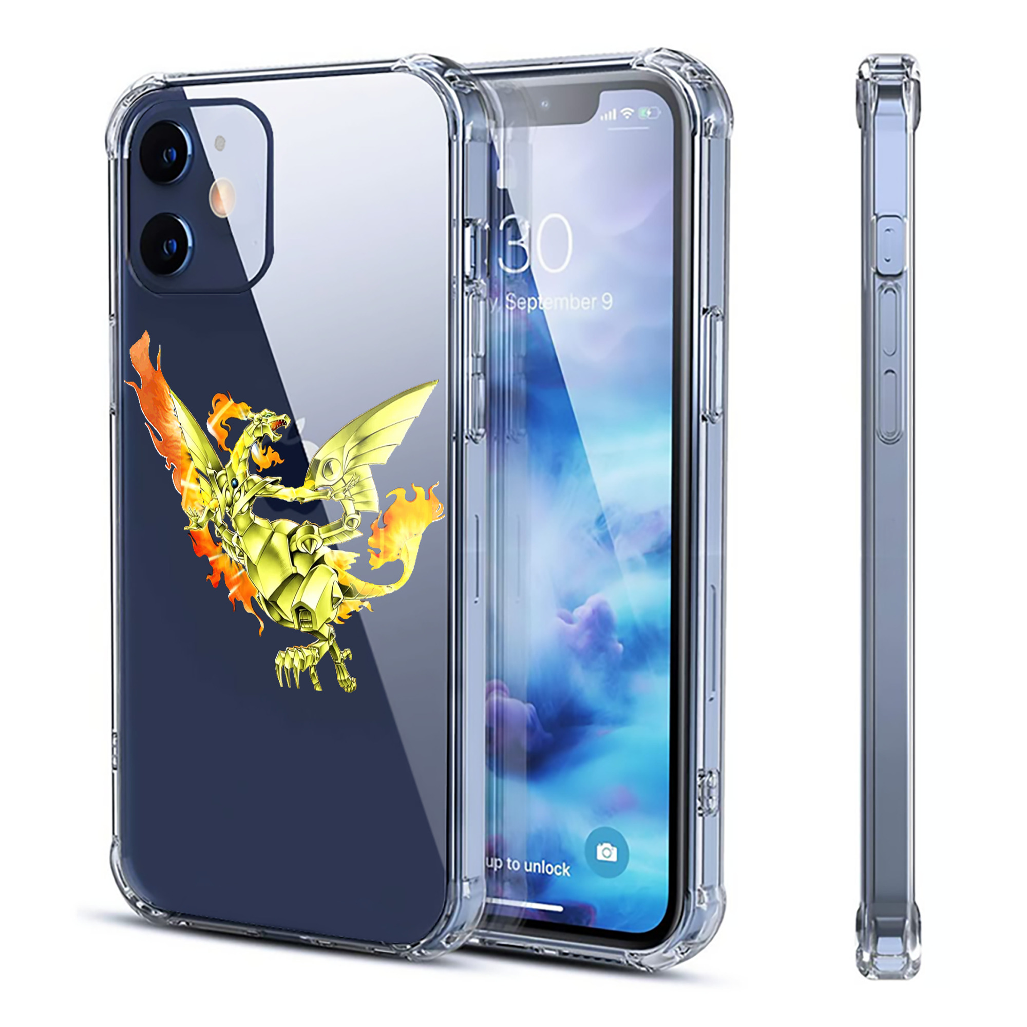 （画像用） 遊☆戯☆王 Yu-Gi-Oh! 【iPhone 12シリーズ対応】透明スマホケース（クリアソフトケース）